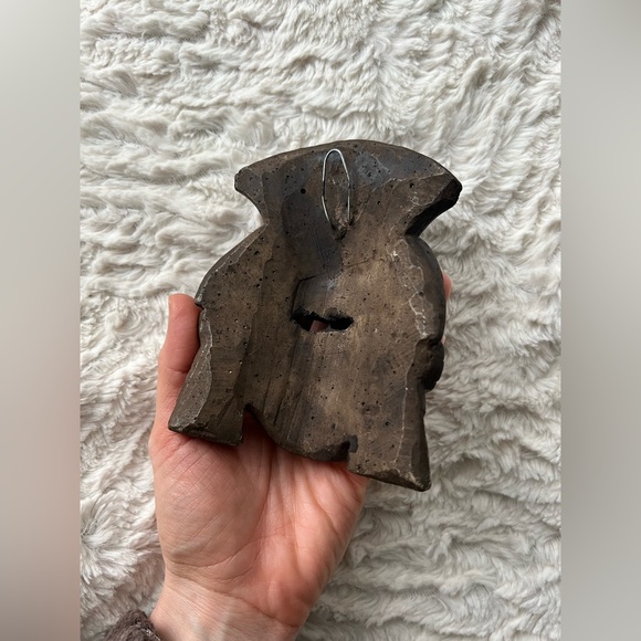 Authentic Mayan Aztec Warrior Mask artifact carved stone from Mexico rare EUC - Picture 8 of 9